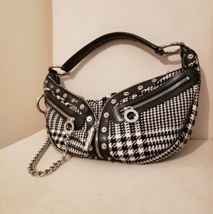 Versace Houndstooth & Chain Should Bag